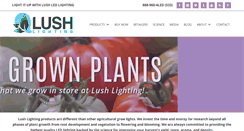 Desktop Screenshot of lushledlighting.com