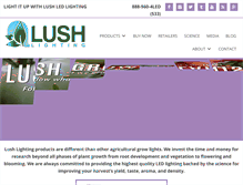 Tablet Screenshot of lushledlighting.com